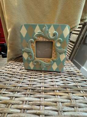 Belinda Miley Collection Exclusively for CBK Harlequin Diamond Scroll Frame